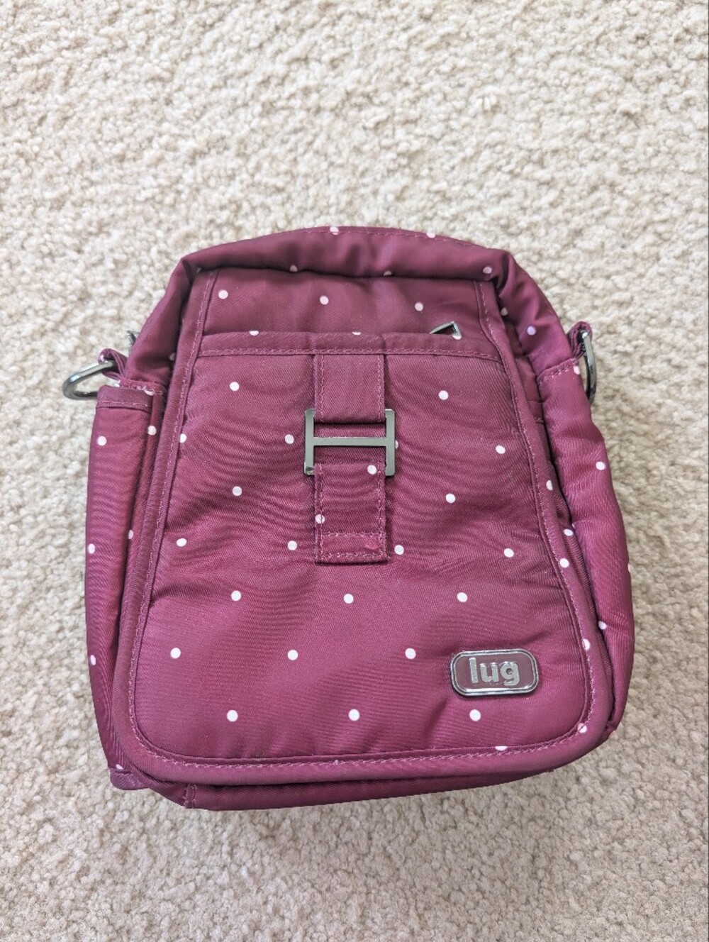 lug Berry Polka Dot Crossbody Bag With Bottle Pocket